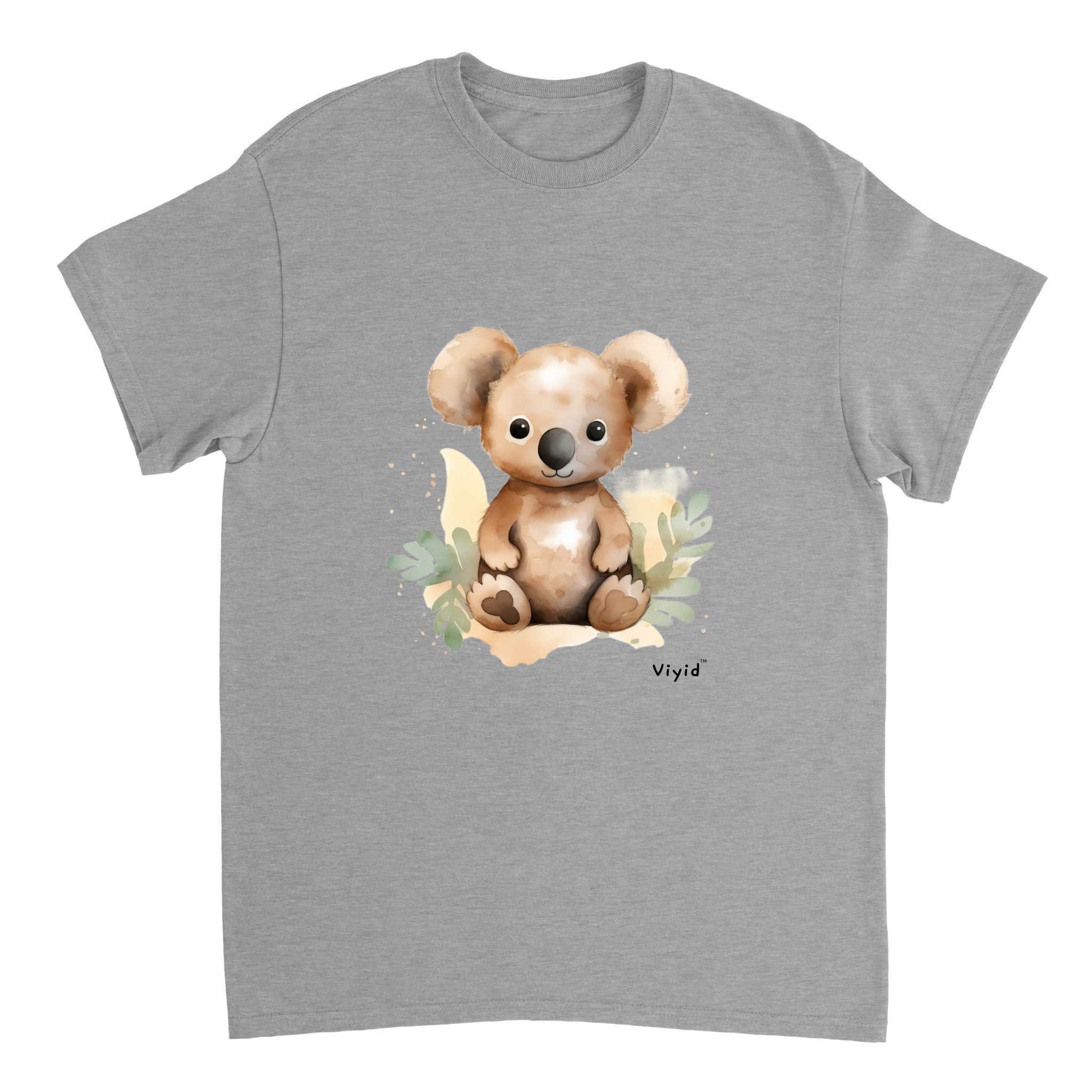 brown koala youth t-shirt sports grey