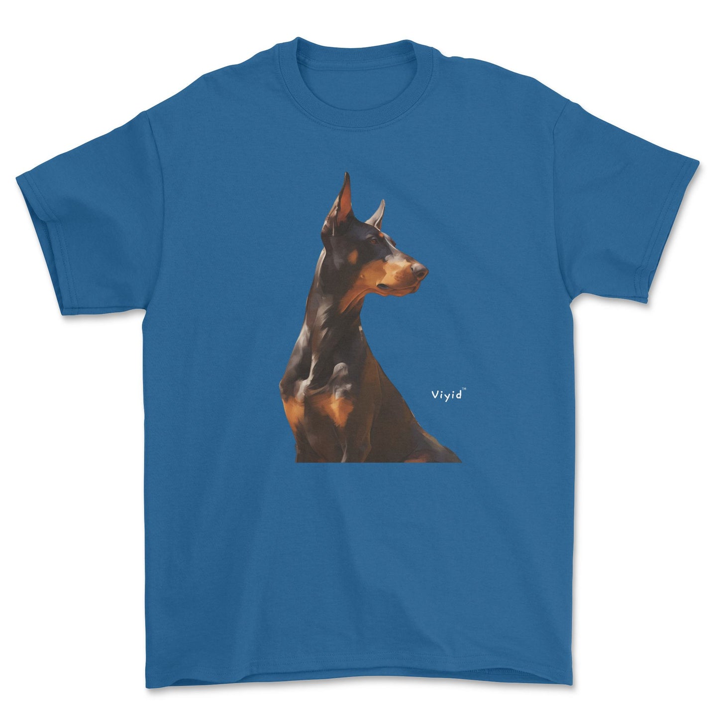 Doberman Pinscher youth t-shirt royal