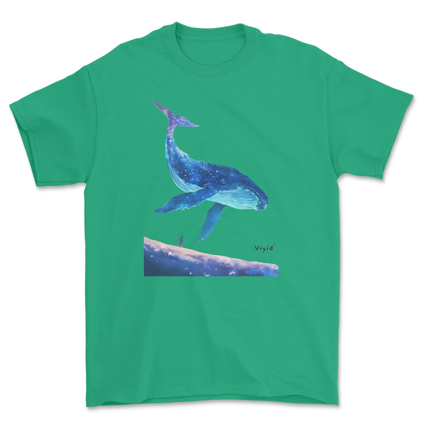 galaxy whale youth t-shirt irish green