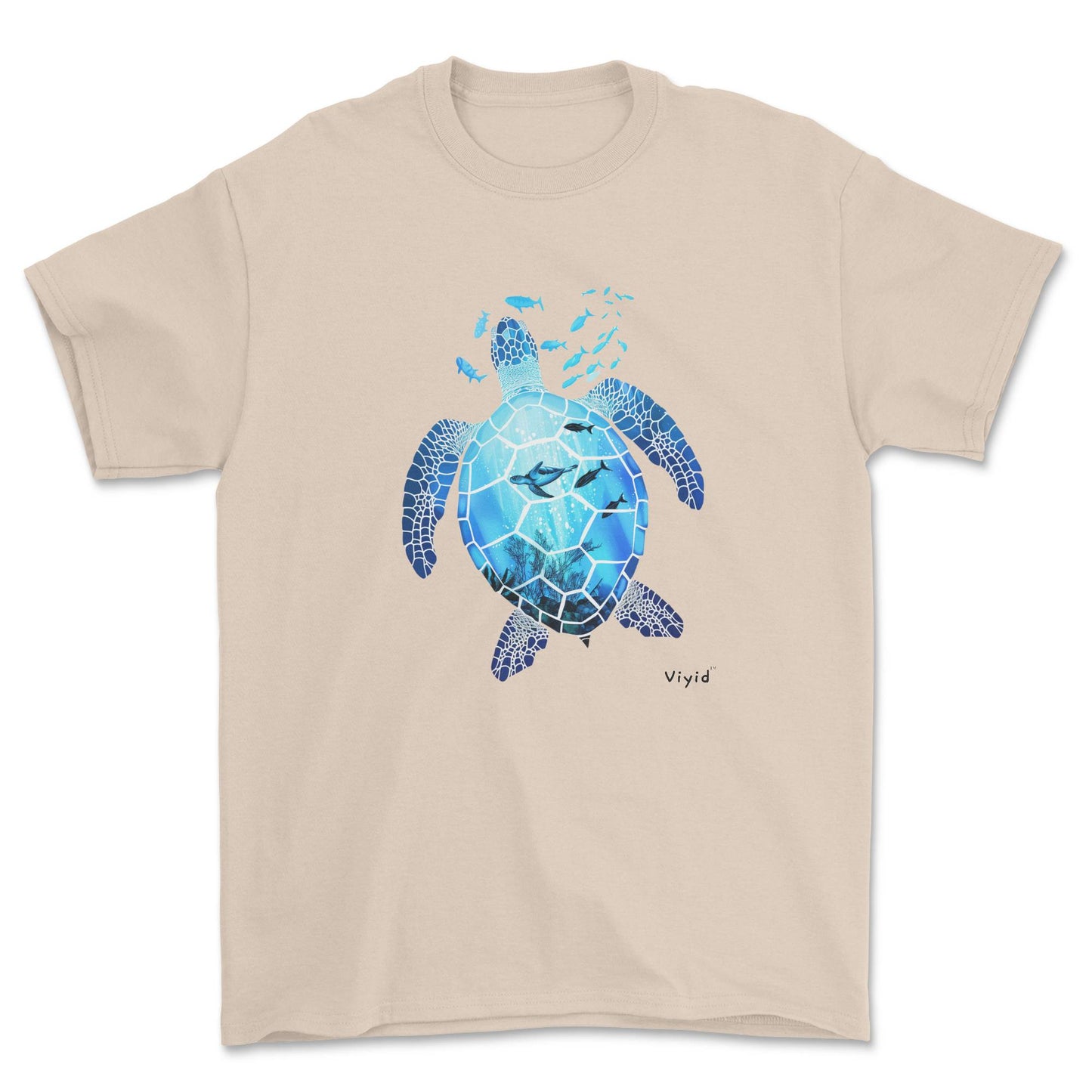 sea world turtle adult t-shirt sand