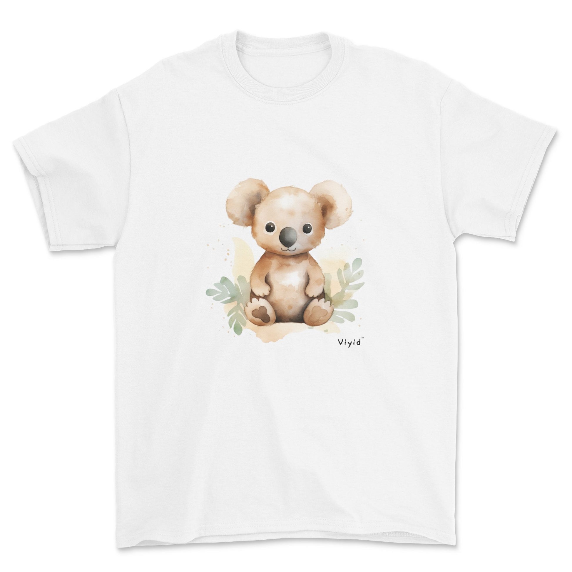 brown koala youth t-shirt white