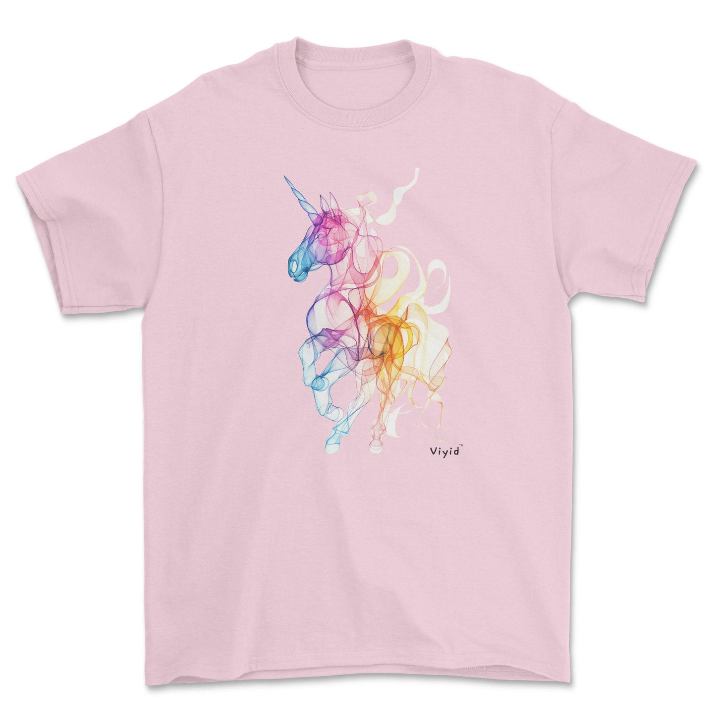 unicorn youth t-shirt light pink