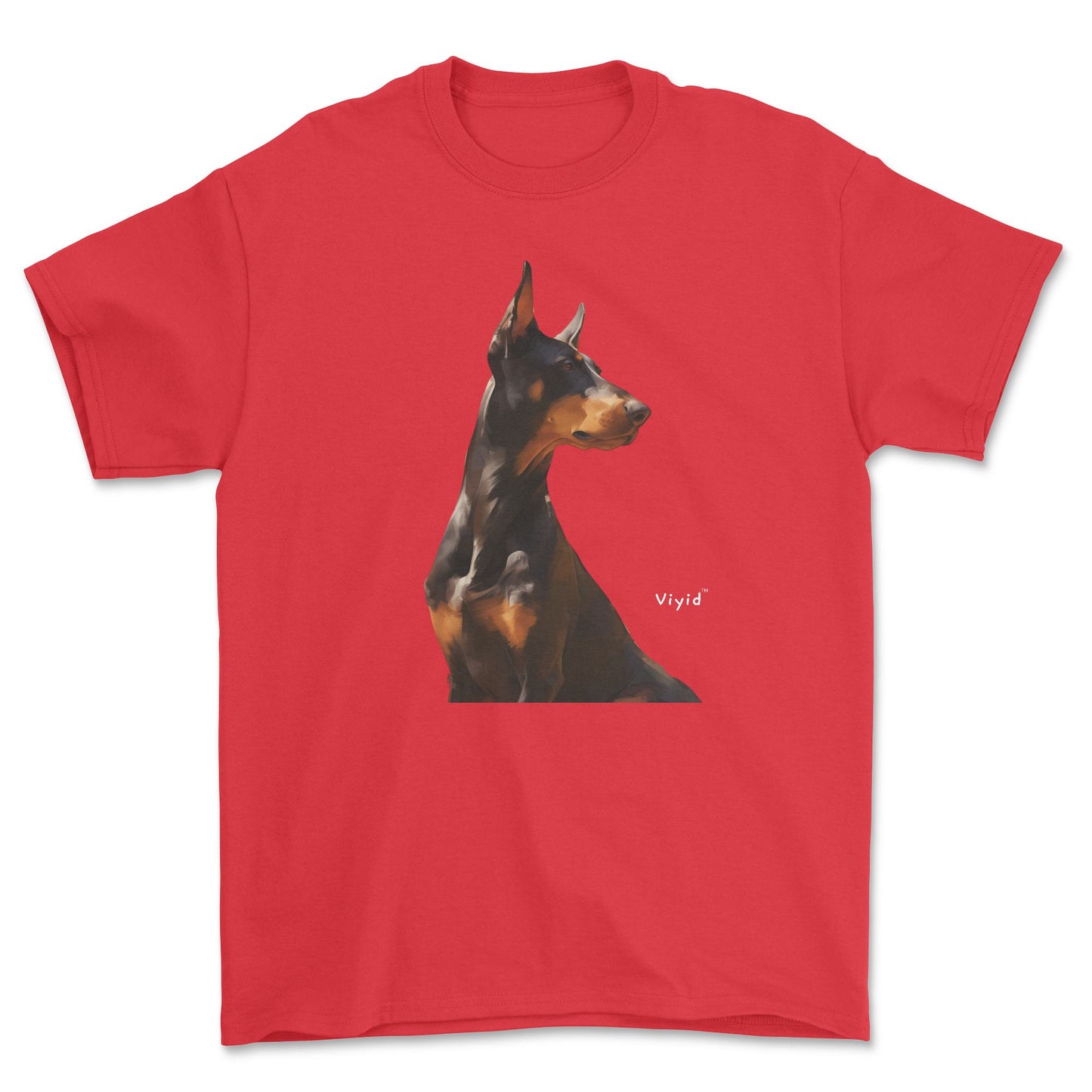 Doberman Pinscher adult t-shirt red