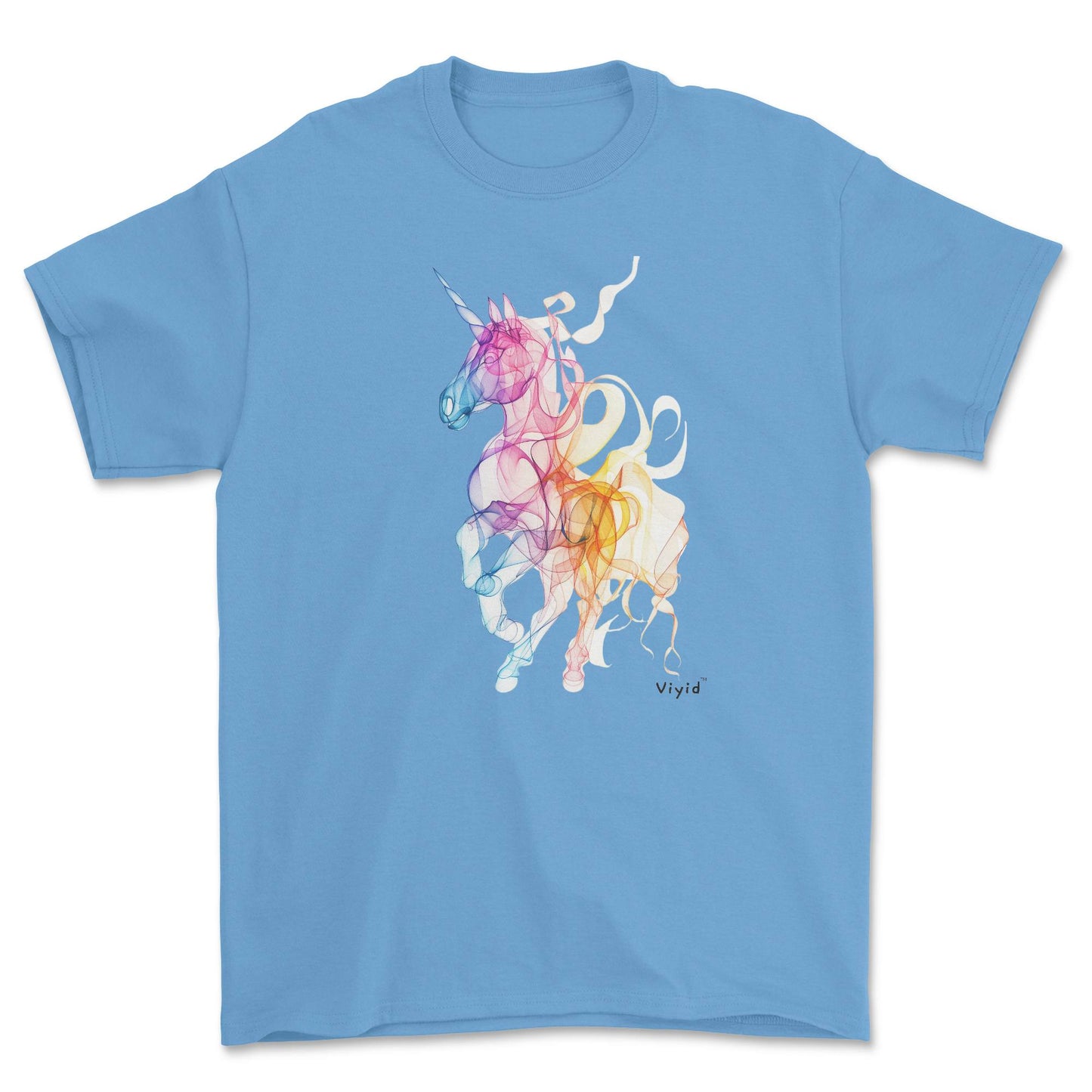 unicorn youth t-shirt carolina blue