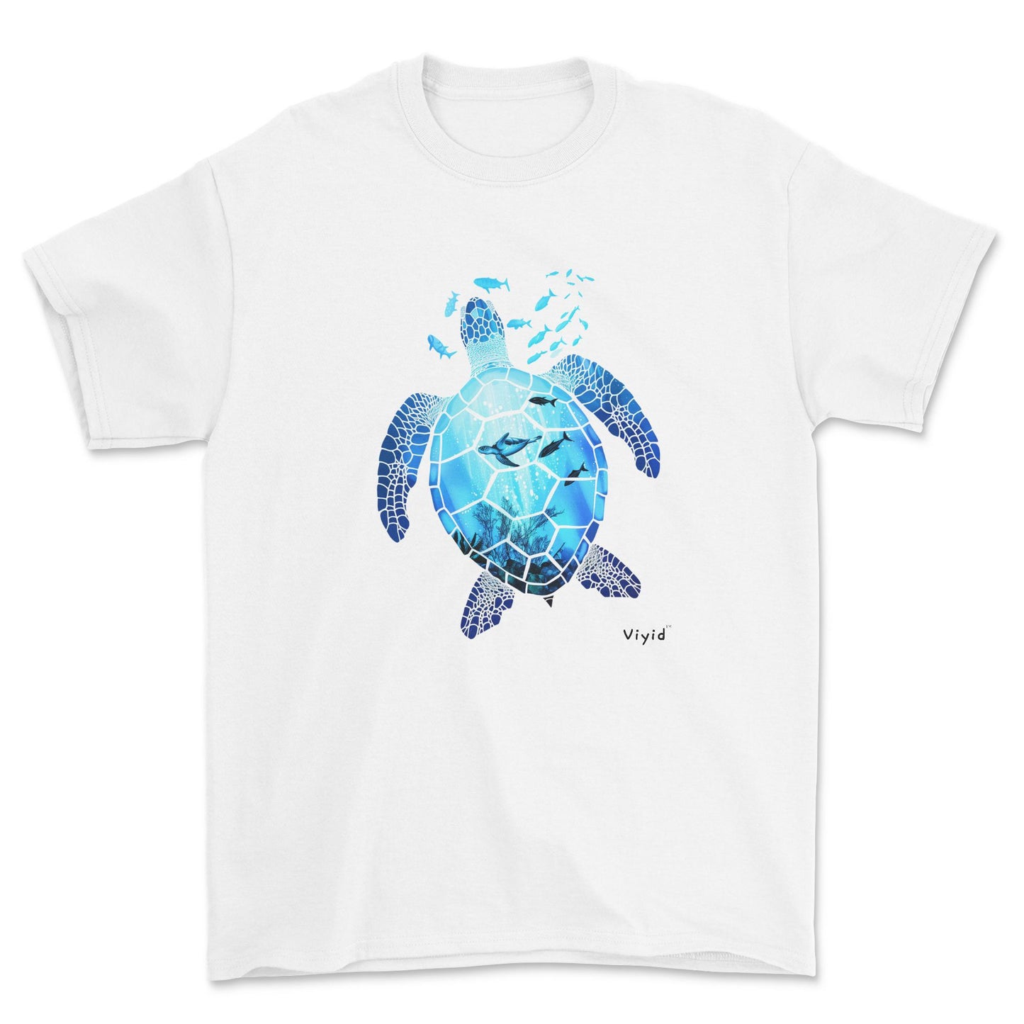 sea world turtle youth t-shirt white