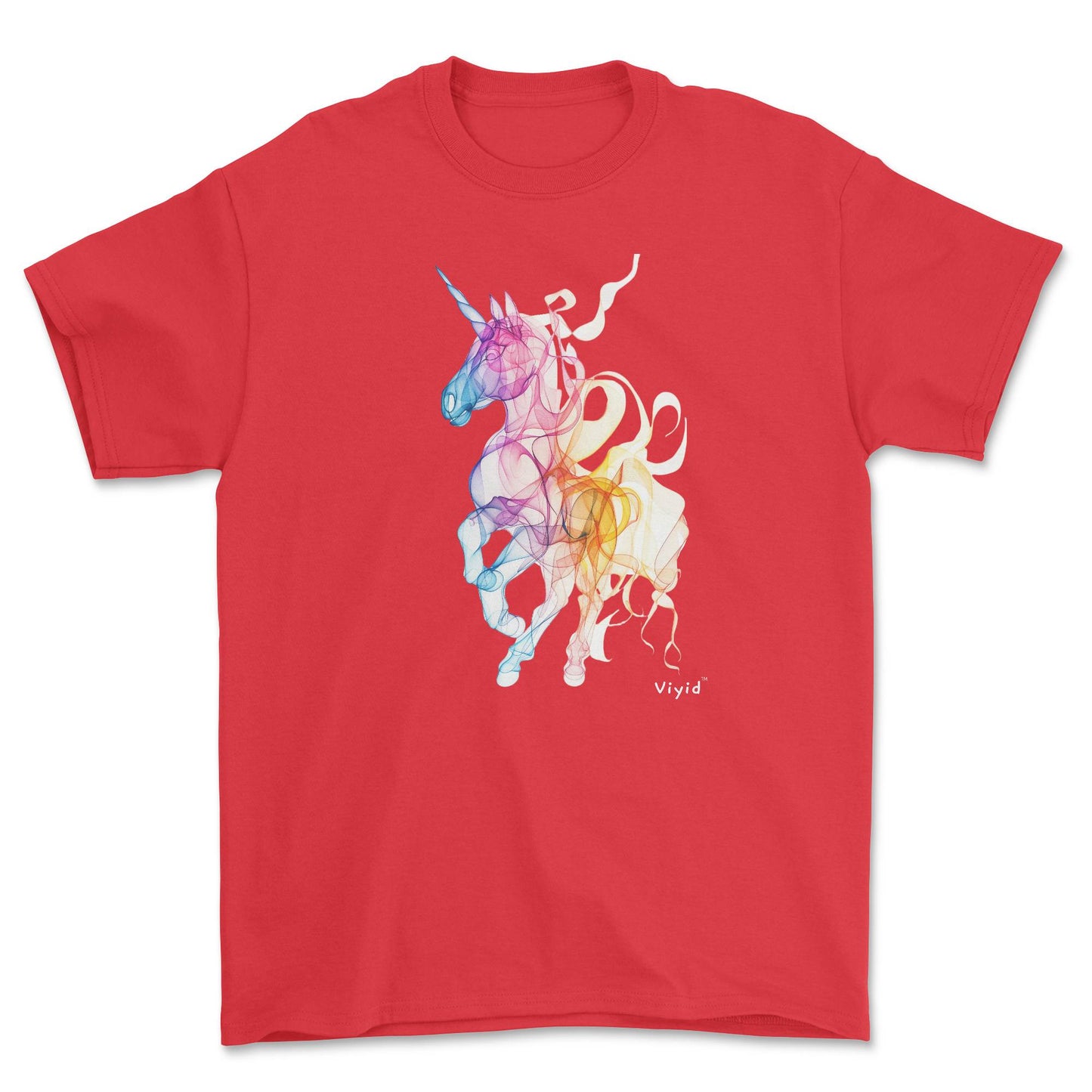 unicorn youth t-shirt red