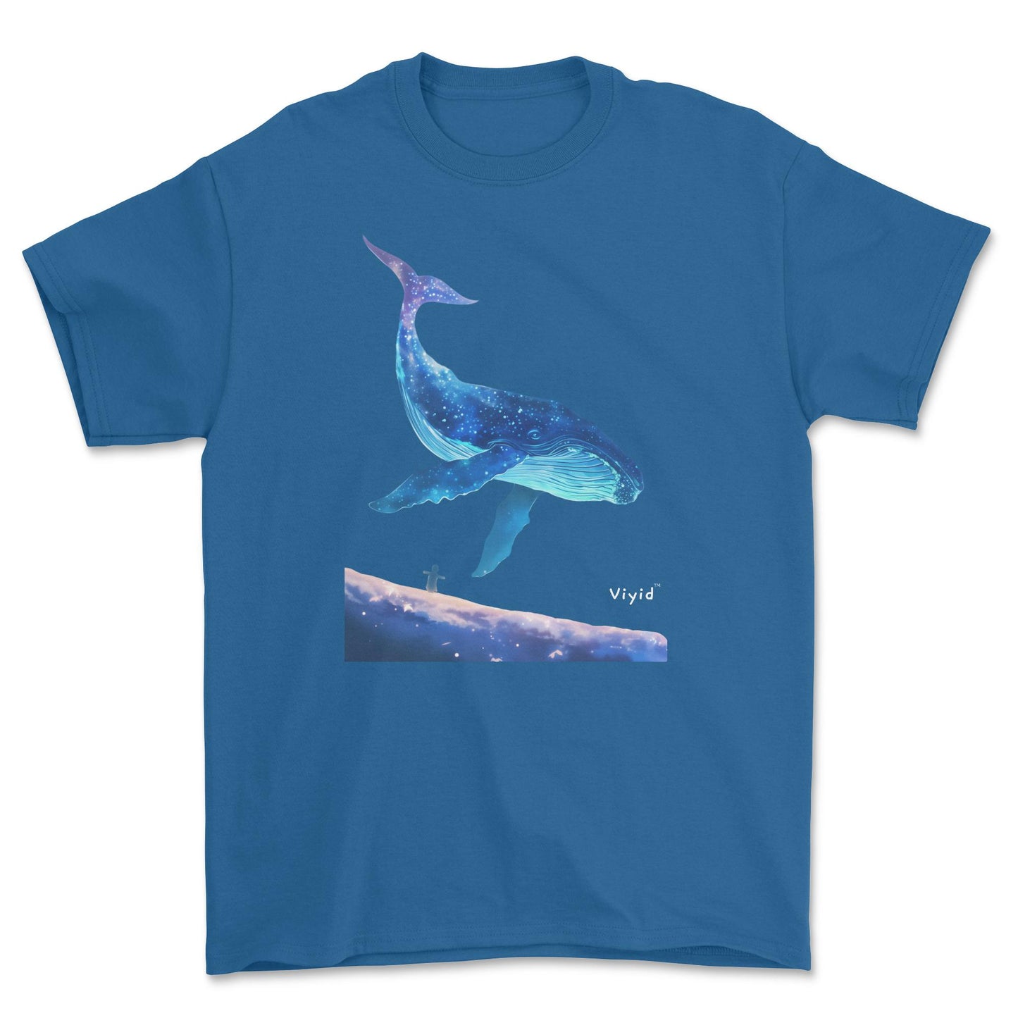 galaxy whale adult t-shirt royal