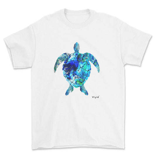 sapphire sea turtle youth t-shirt white