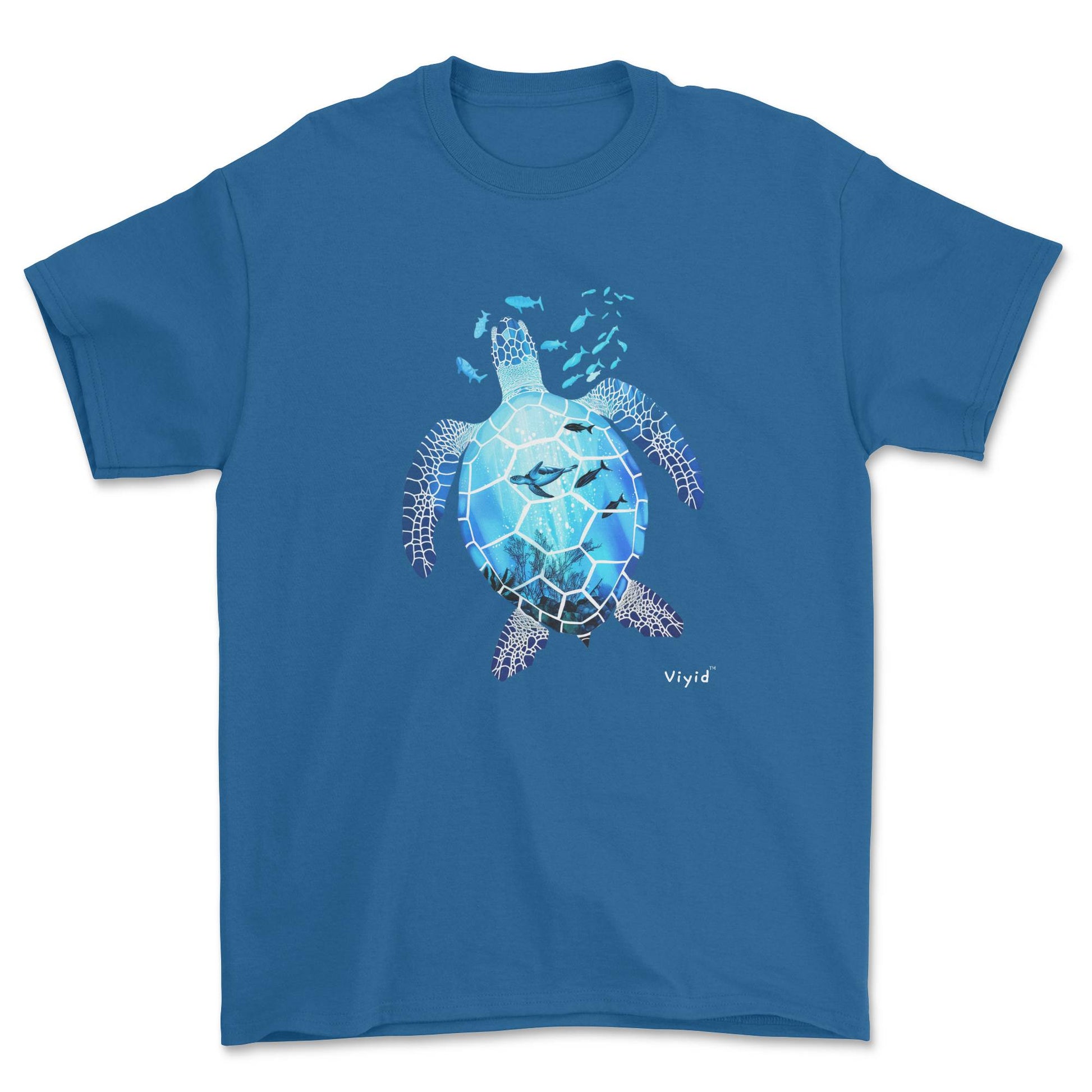 sea world turtle youth t-shirt royal