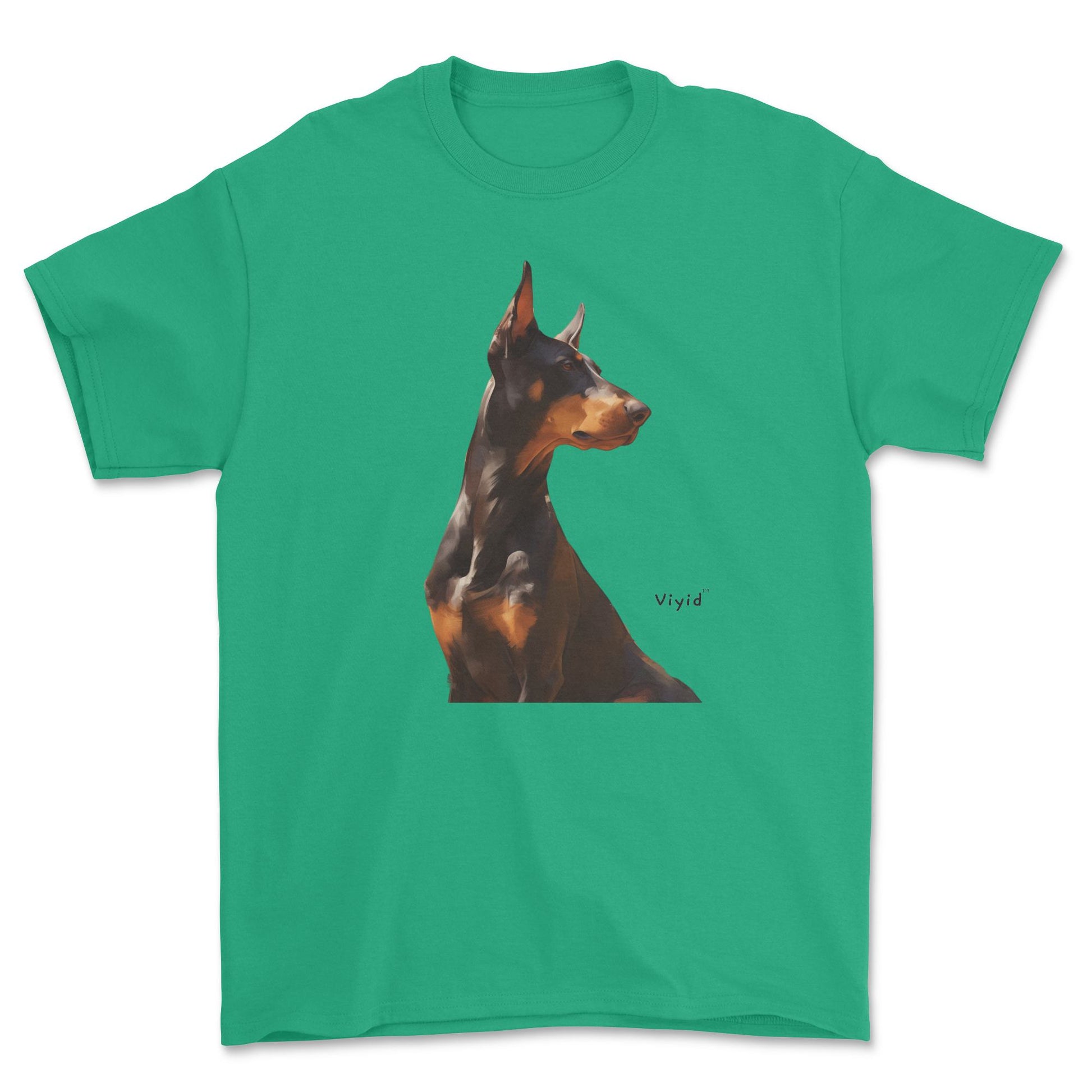 Doberman Pinscher youth t-shirt irish green