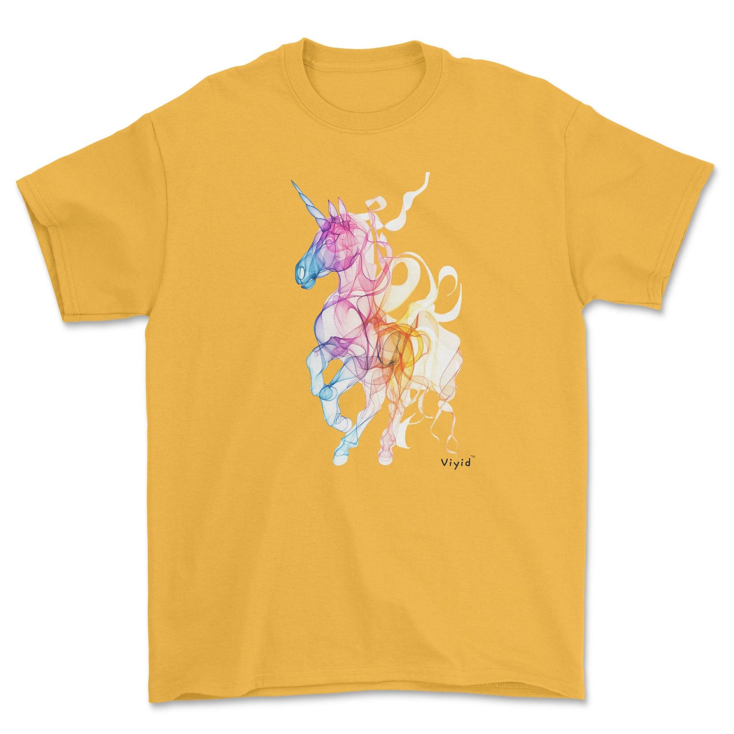 unicorn adult t-shirt gold