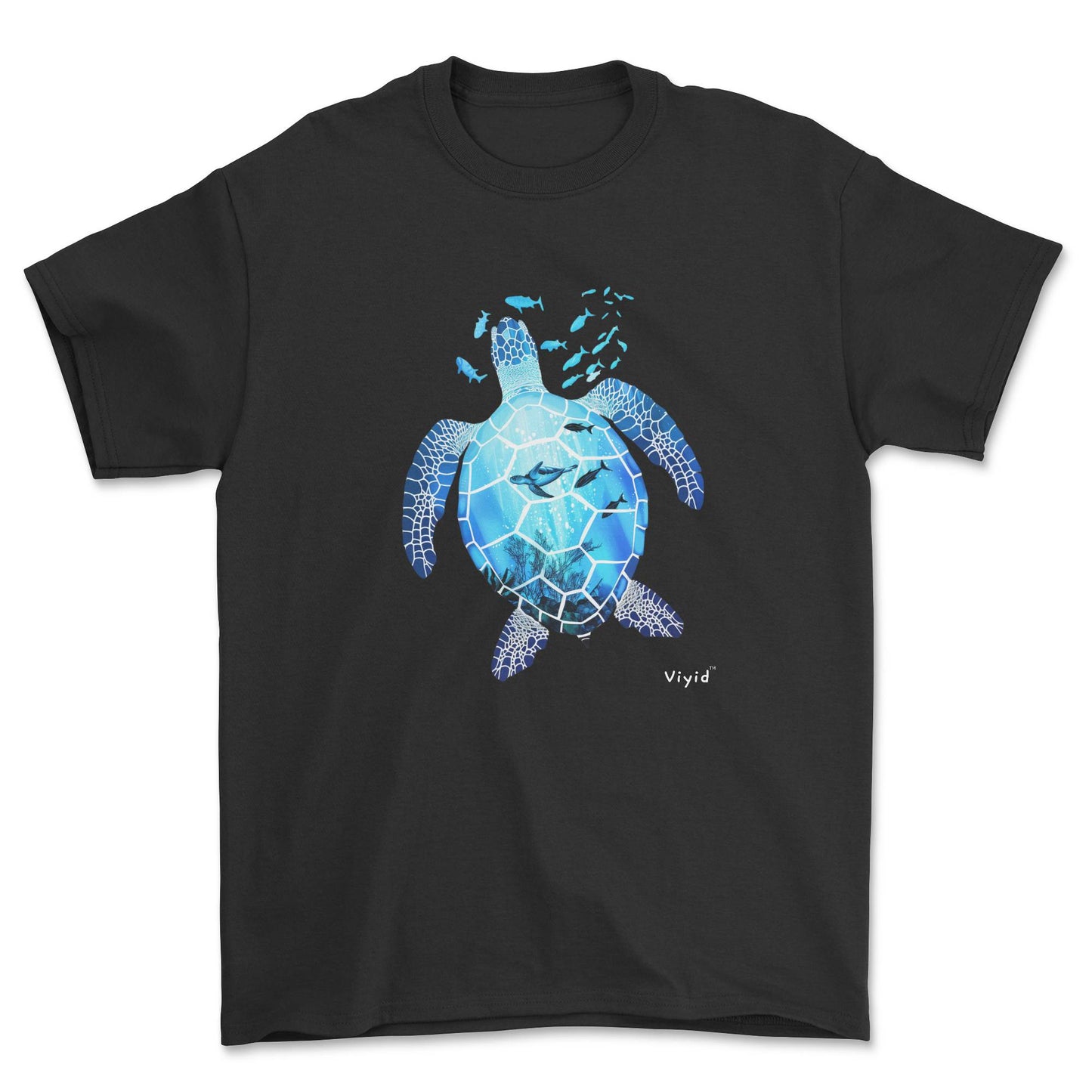 sea world turtle youth t-shirt black