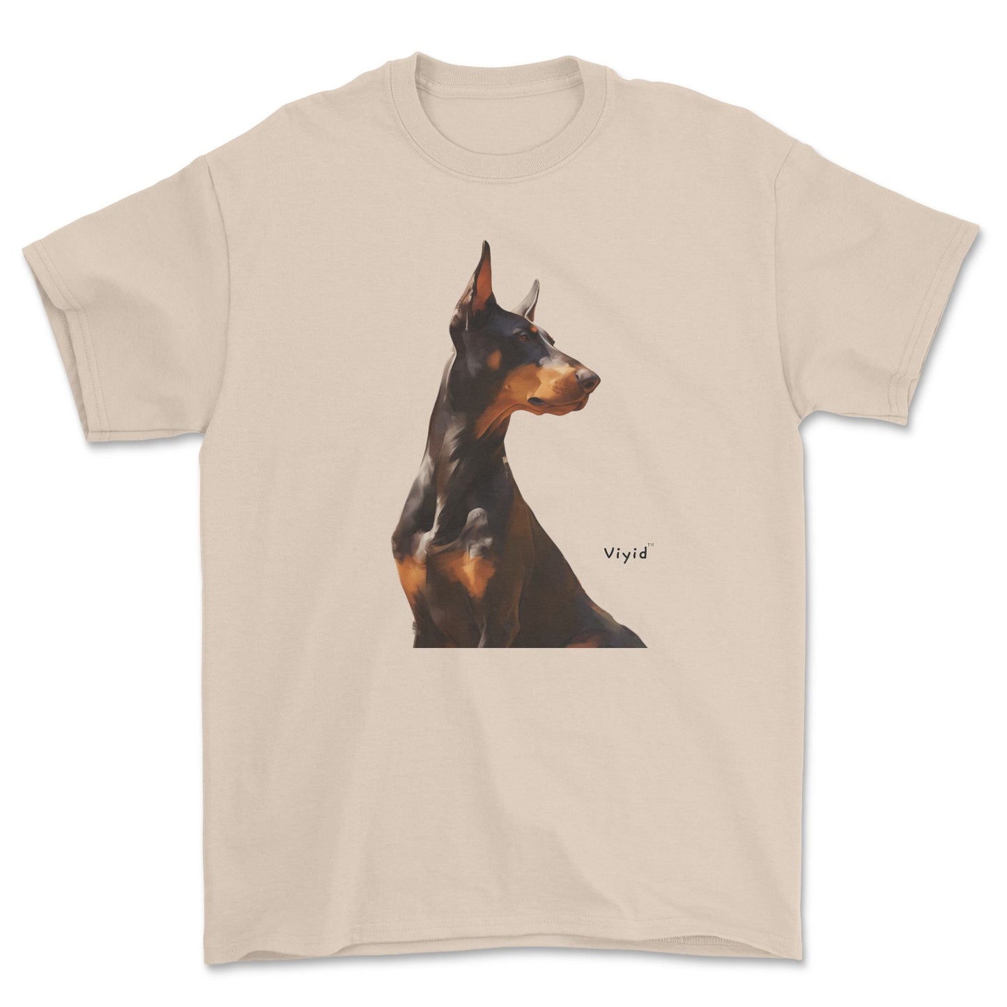 Doberman Pinscher adult t-shirt sand