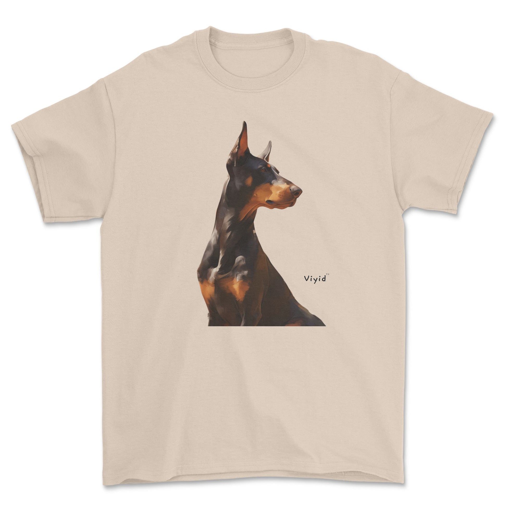 Doberman Pinscher adult t-shirt sand