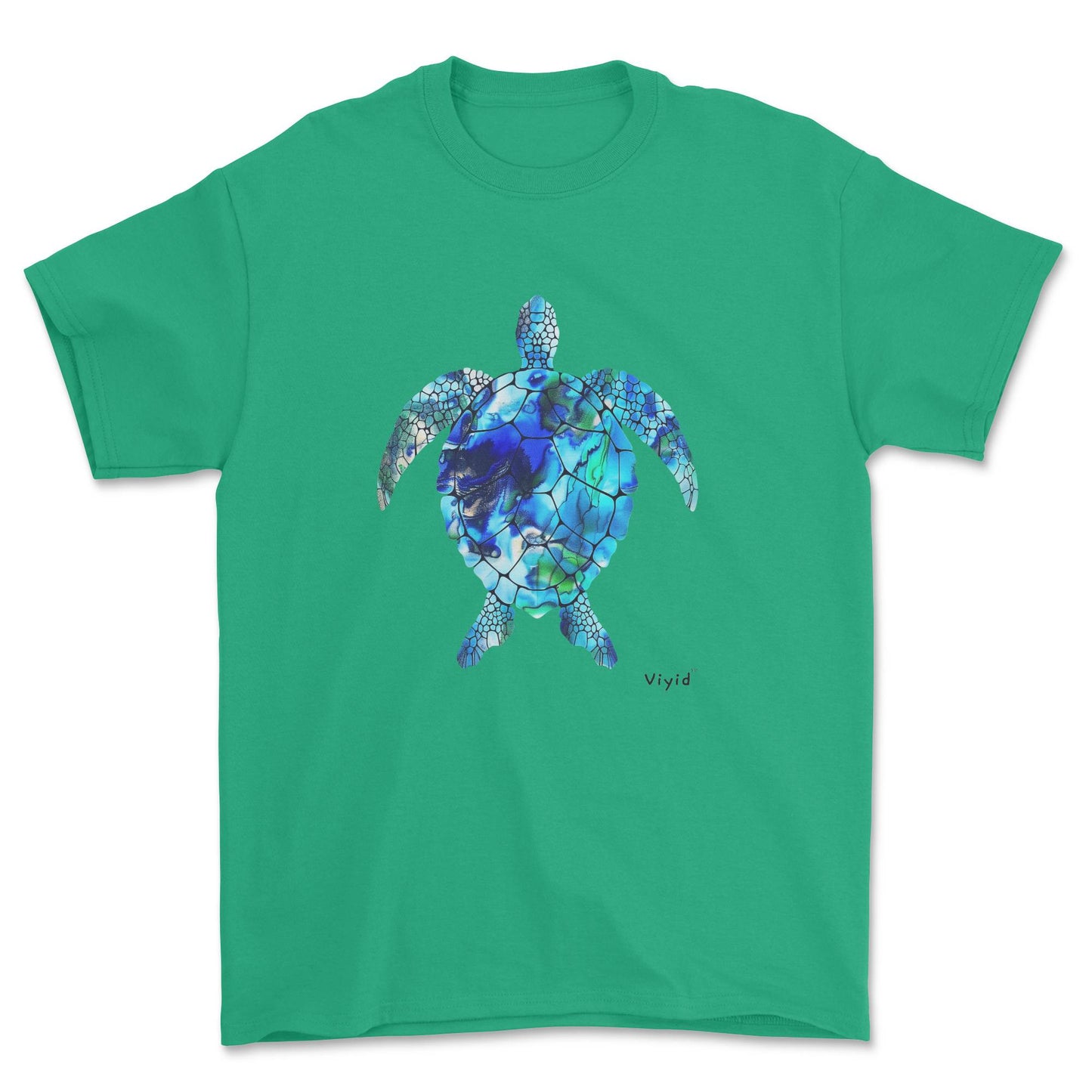 sapphire sea turtle youth t-shirt irish green